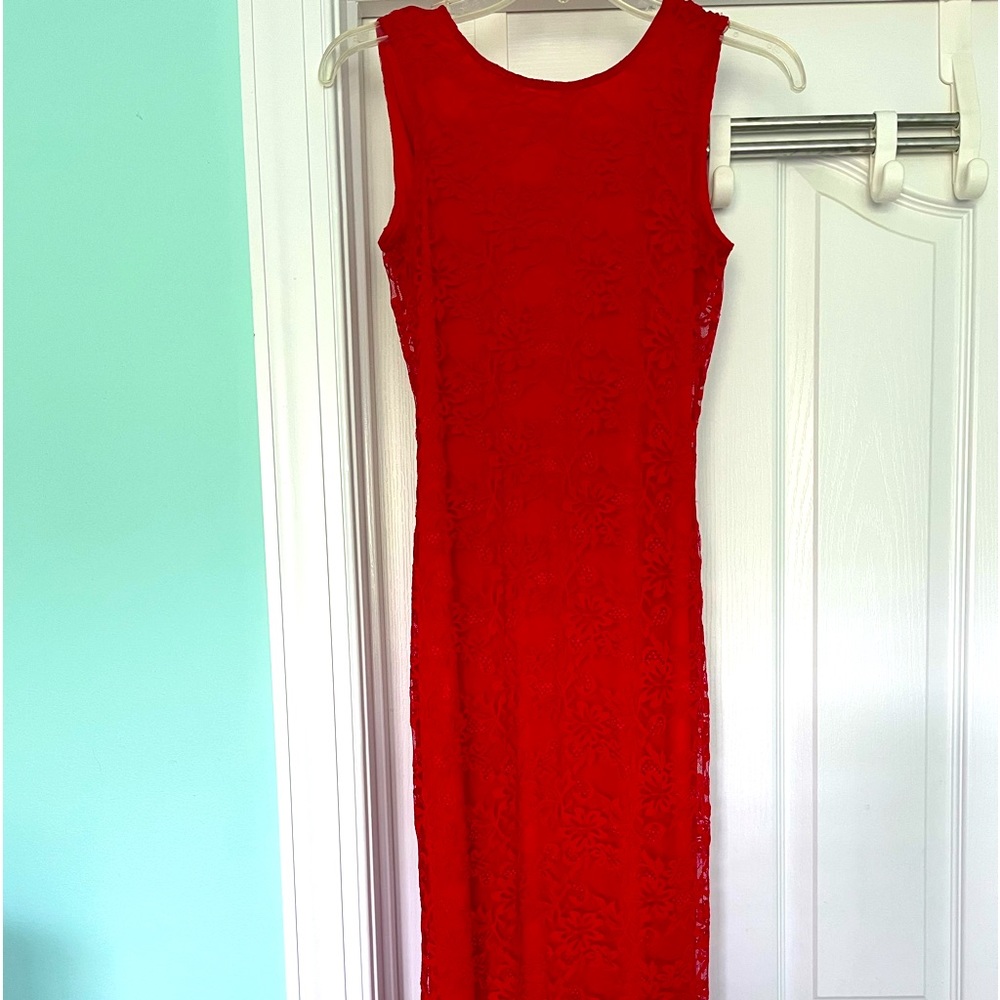 Red Lace Dress